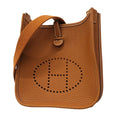 Hermes Shoulder Bag Evelyne TPM Taurillon Clemence Gold