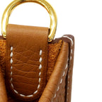 Hermes Shoulder Bag Evelyne TPM Taurillon Clemence Gold — view 6