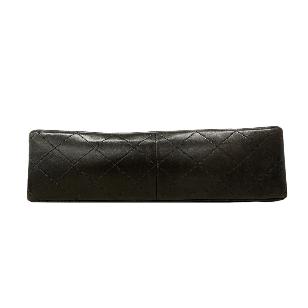 Chanel Shoulder Bag Deca Quilted Lambskin Black Gold — view 3