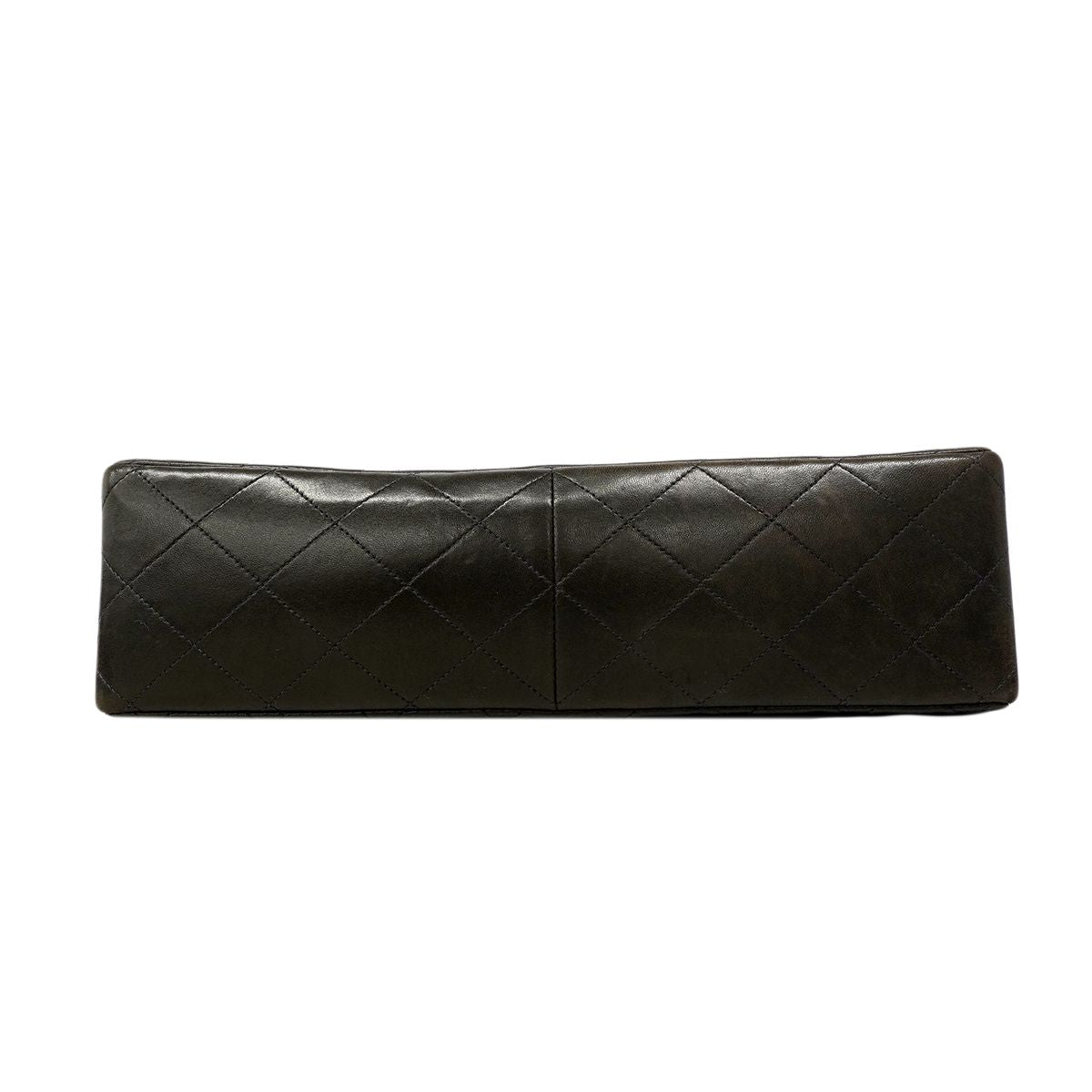 Chanel Shoulder Bag Deca Quilted Lambskin Black Gold — view 3