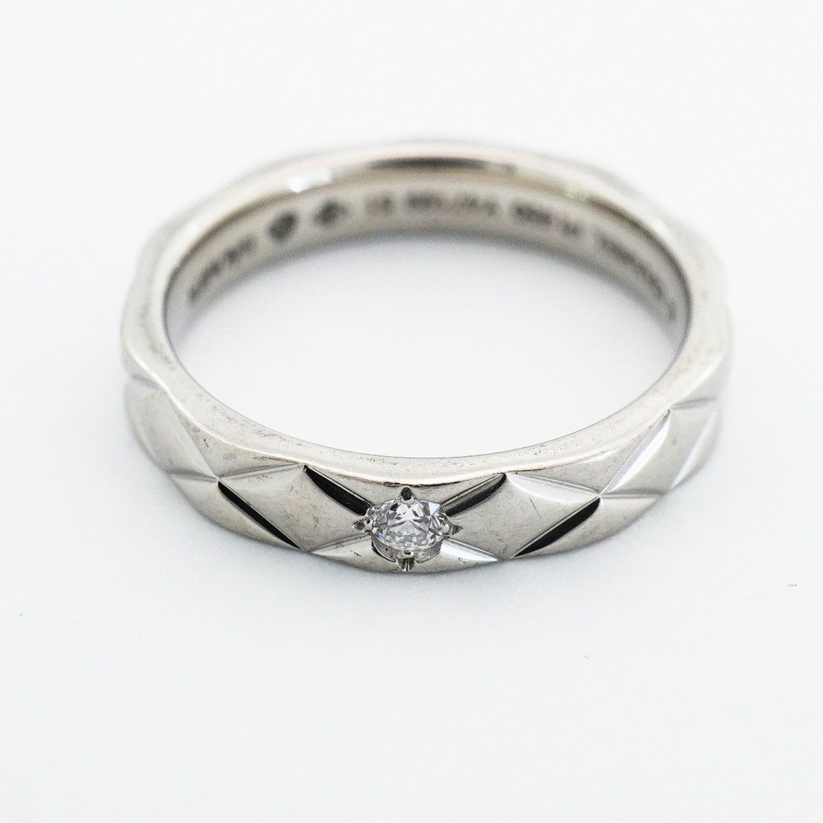 Chanel Ring Quilted Platinum Diamond — view 3