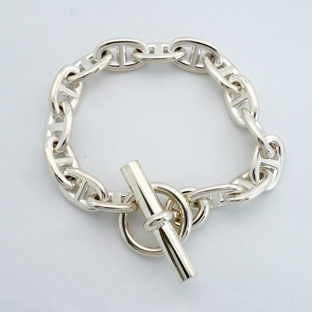 Hermes Bracelet Chaine D'ancre MM Silver — view 3