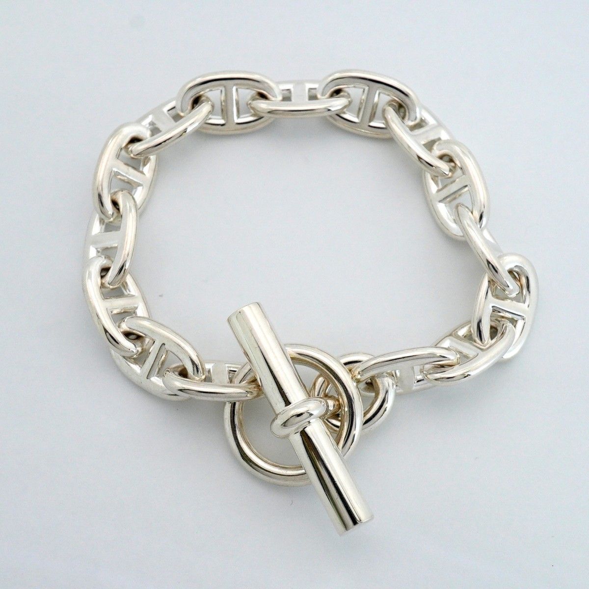 Hermes Bracelet Chaine D'ancre MM Silver — view 3