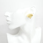 Chanel Earrings Vintage CC Logo Gold Plated — view 5
