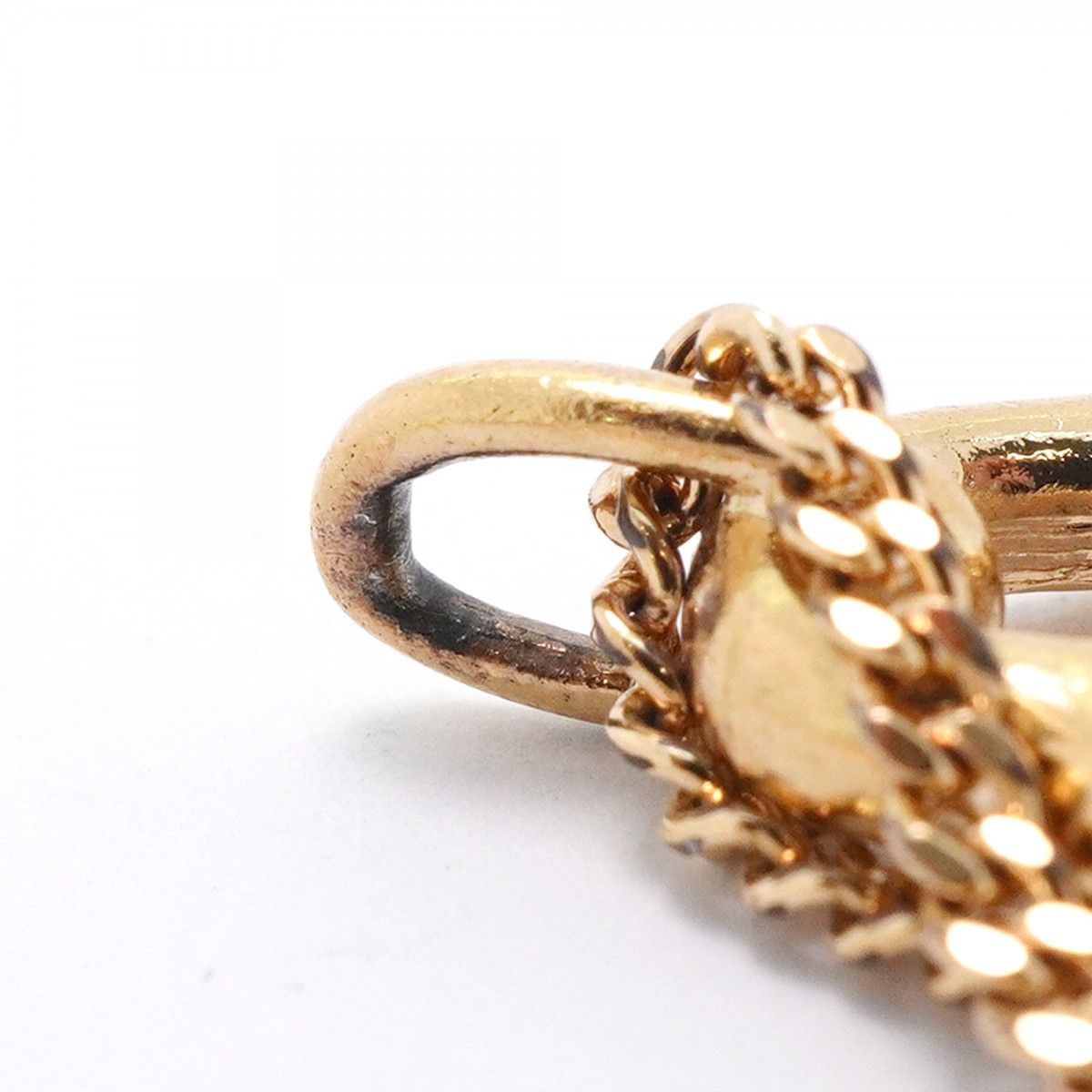 Dior Necklace CD Logo Heart Motif Gold Plated — view 7