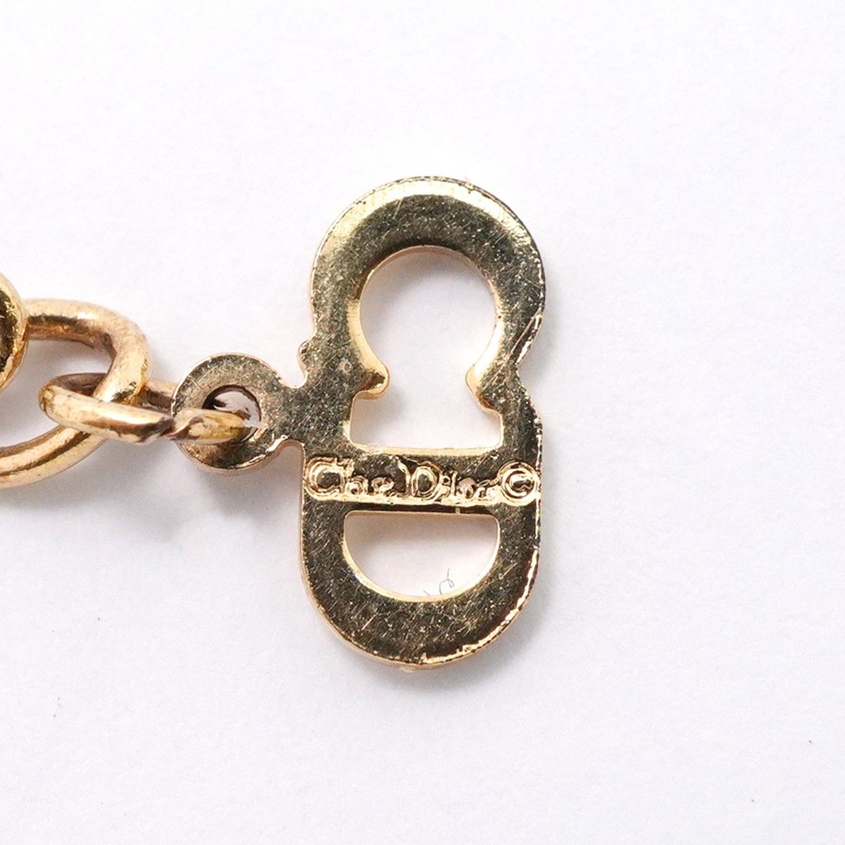 Dior Necklace CD Logo Heart Motif Gold Plated — view 5
