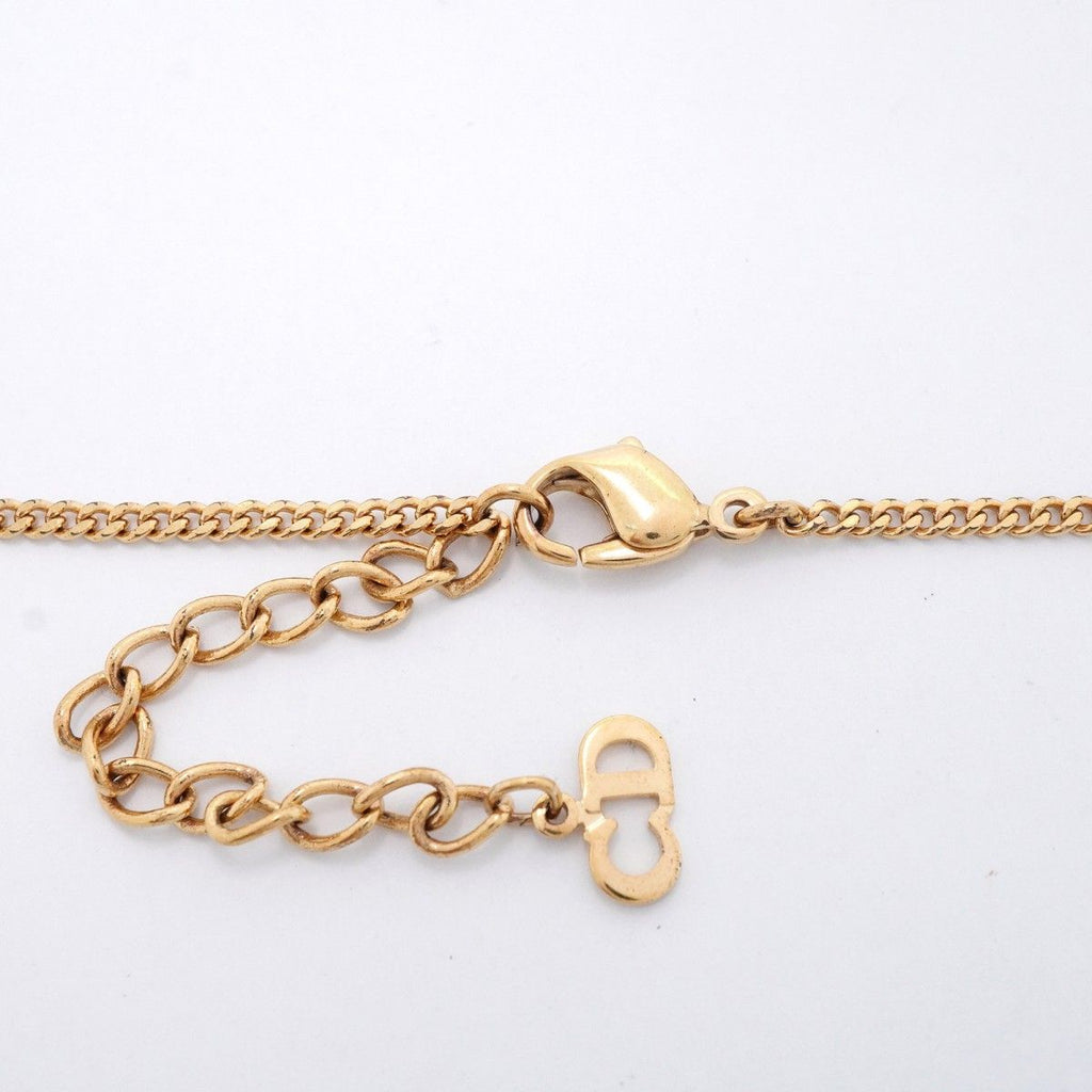 Dior Necklace CD Logo Heart Motif Gold Plated — view 4