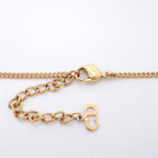 Dior Necklace CD Logo Heart Motif Gold Plated — view 4