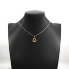Dior Necklace CD Logo Heart Motif Gold Plated — view 6