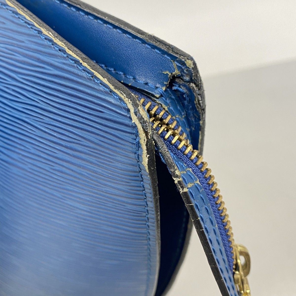 Louis Vuitton Shoulder Bag Epi Saint Jacques Shopping Toledo Blue — view 6