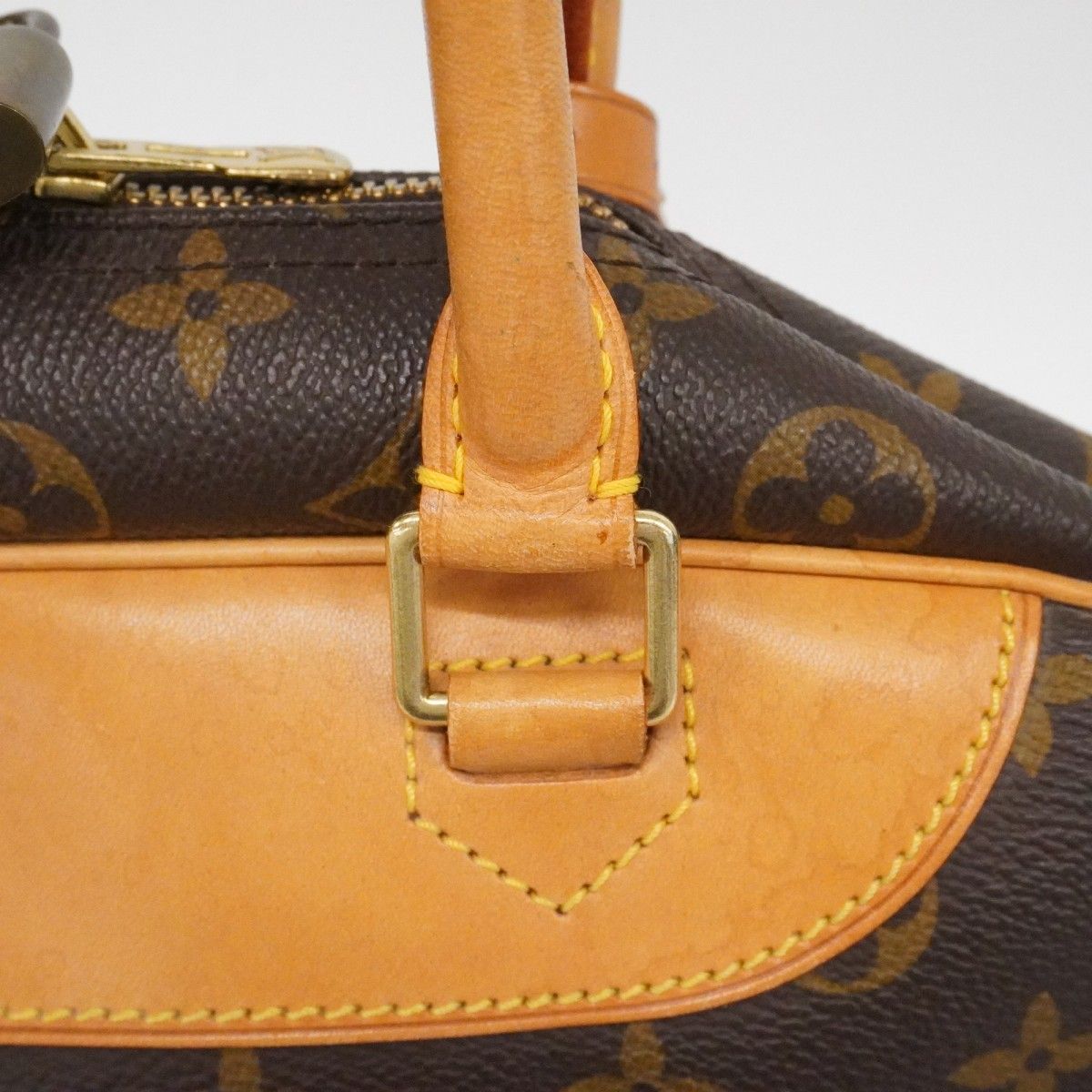 Louis Vuitton Handbag Monogram Deauville Brown — view 7