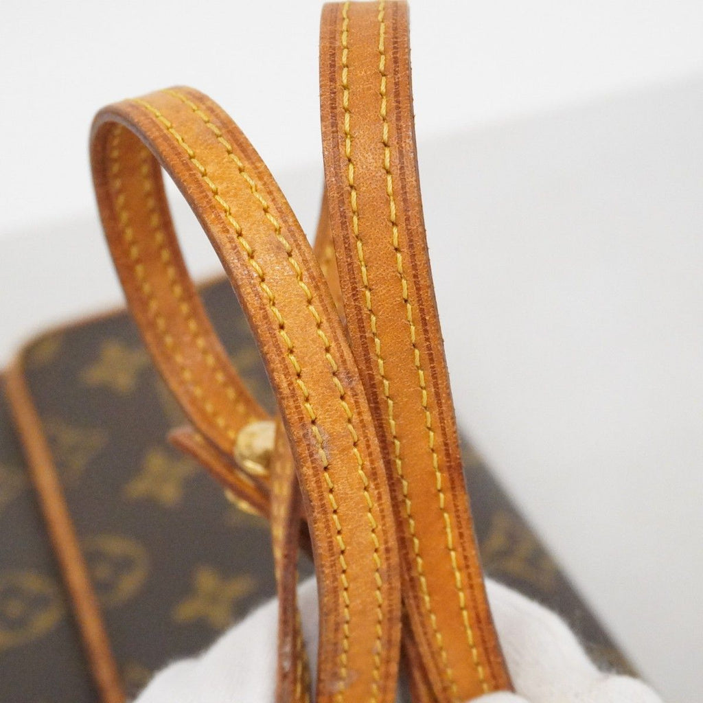 Louis Vuitton Shoulder Bag Monogram Pochette Twin GM Brown — view 9