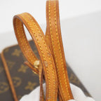Louis Vuitton Shoulder Bag Monogram Pochette Twin GM Brown — view 9