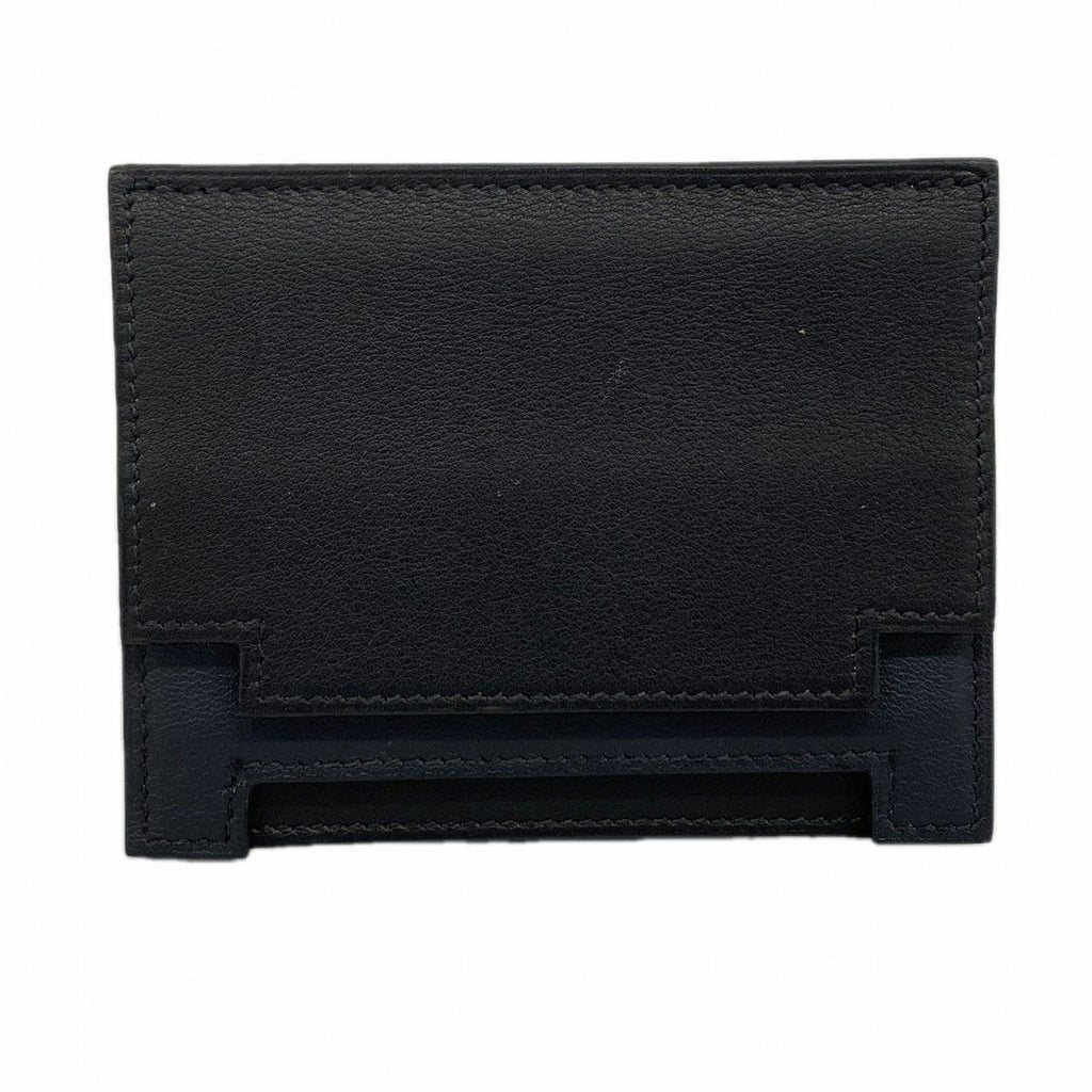 Hermes Card Case Multicolor Swift Black
