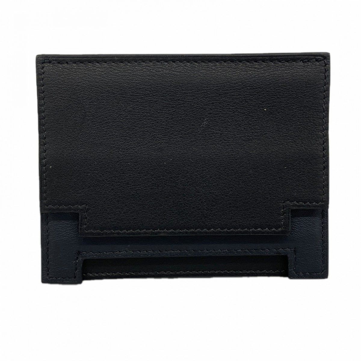 Hermes Card Case Multicolor Swift Black