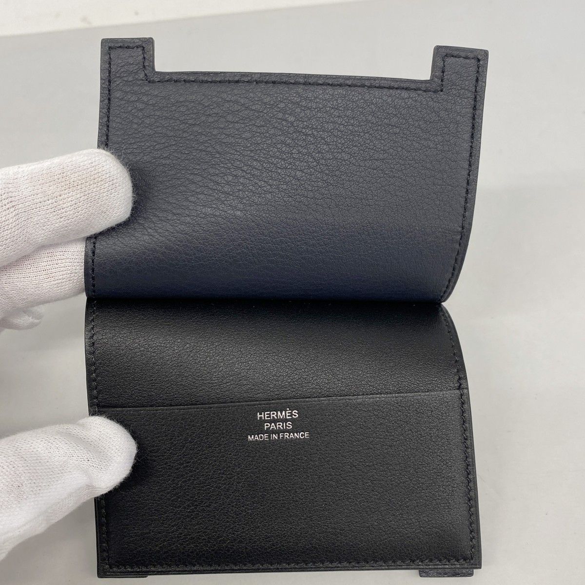 Hermes Card Case Multicolor Swift Black — view 3