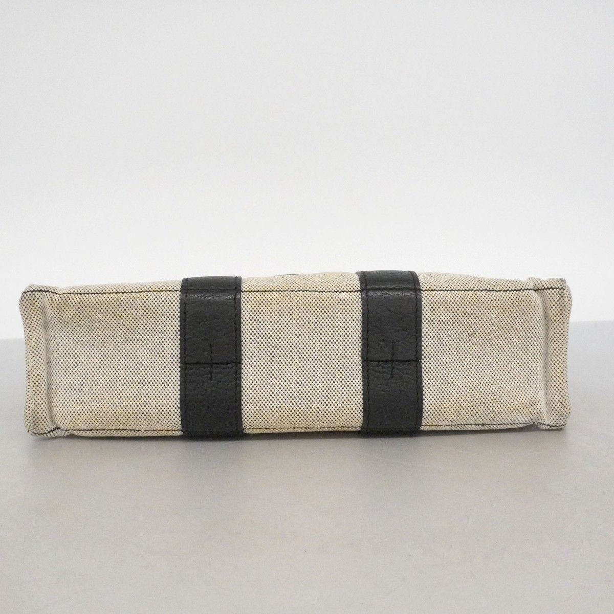 Hermes Handbag Sac Anne PM Toilet Ash Leather Black Silver — view 3