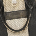 Hermes Handbag Sac Anne PM Toilet Ash Leather Black Silver — view 8
