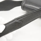 Chanel Shoulder Bag Caviar Leather Black Gold — view 9