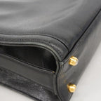 Chanel Shoulder Bag Caviar Leather Black Gold — view 7