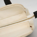Chanel Handbag Canvas Ivory Black Gold — view 8