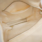 Chanel Handbag Canvas Ivory Black Gold — view 4