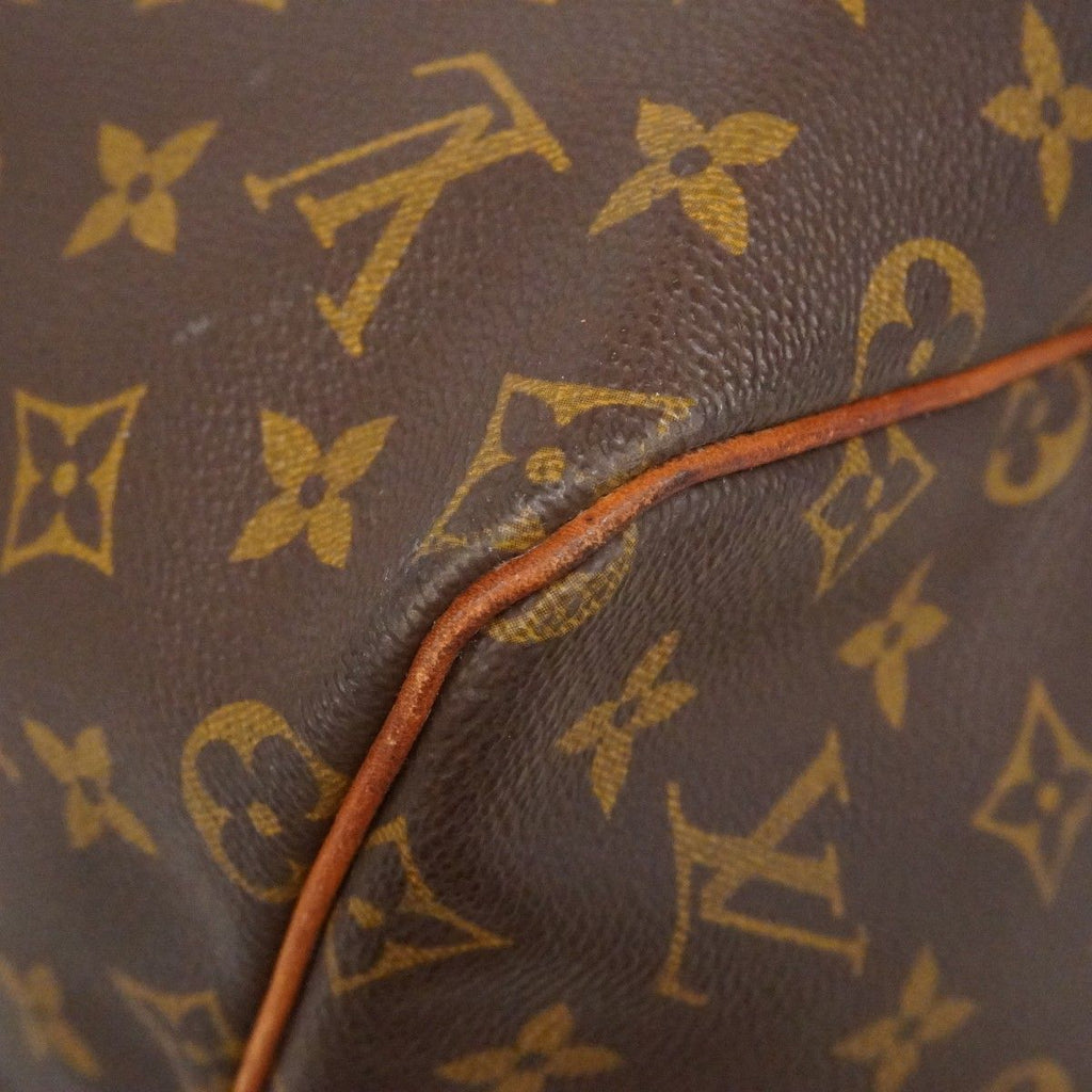 Louis Vuitton Boston Bag Monogram Keepall 55 Brown — view 6