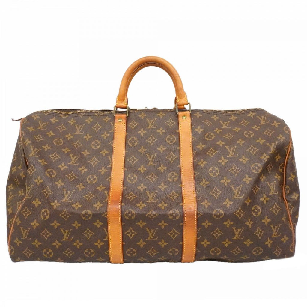 Louis Vuitton Boston Bag Monogram Keepall 55 Brown