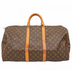 Louis Vuitton Boston Bag Monogram Keepall 55 Brown