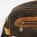 Louis Vuitton Clutch Monogram Marly Dragonne GM Brown — view 6