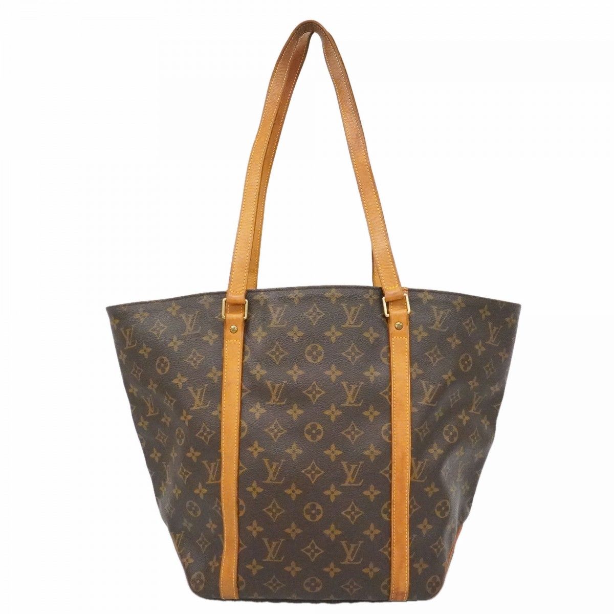 Louis Vuitton Shoulder Bag Monogram Sac Shopping Brown