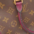 Louis Vuitton Handbag Monogram Pallas BB Brown Leather 2-Way — view 7