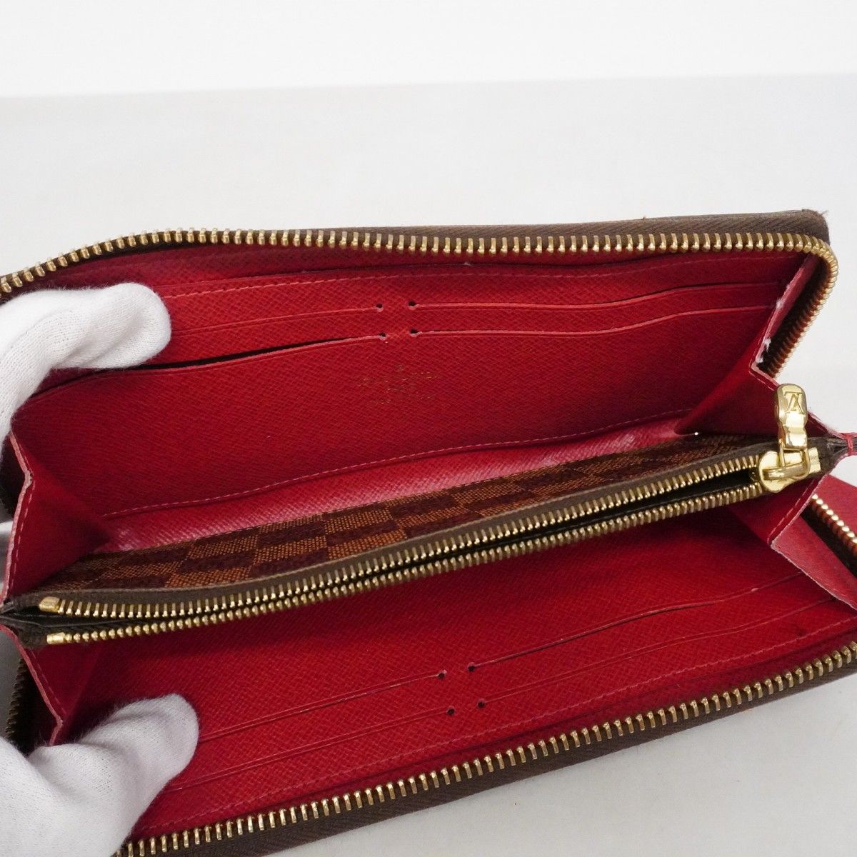 Louis Vuitton Wallet Damier Portefeuille Clemence Ebene Cerise — view 3