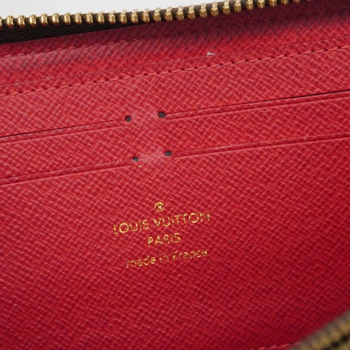 Louis Vuitton Wallet Damier Portefeuille Clemence Ebene Cerise — view 4