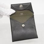 Hermes Coin Case Bastia Verso Veau Epsom Black Kanobi Silver — view 3