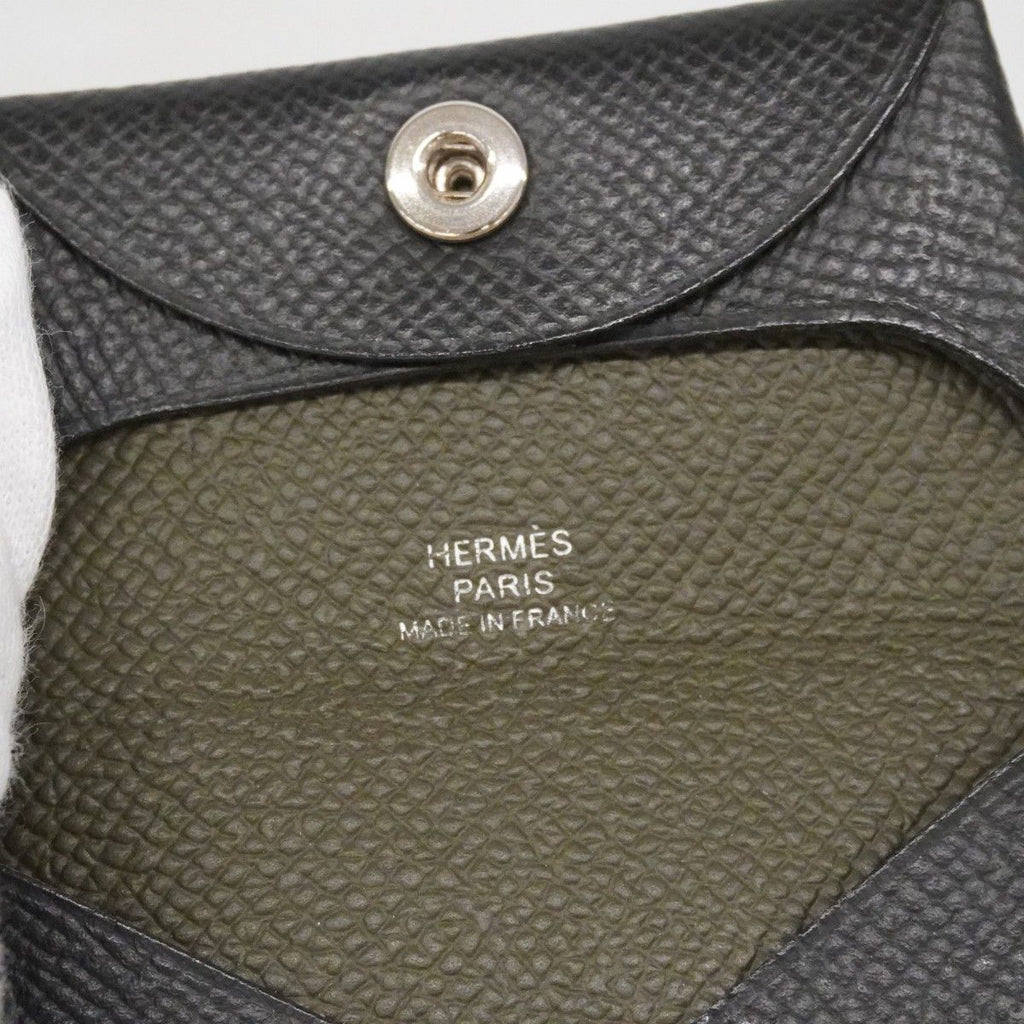 Hermes Coin Case Bastia Verso Veau Epsom Black Kanobi Silver — view 4