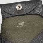 Hermes Coin Case Bastia Verso Veau Epsom Black Kanobi Silver — view 4