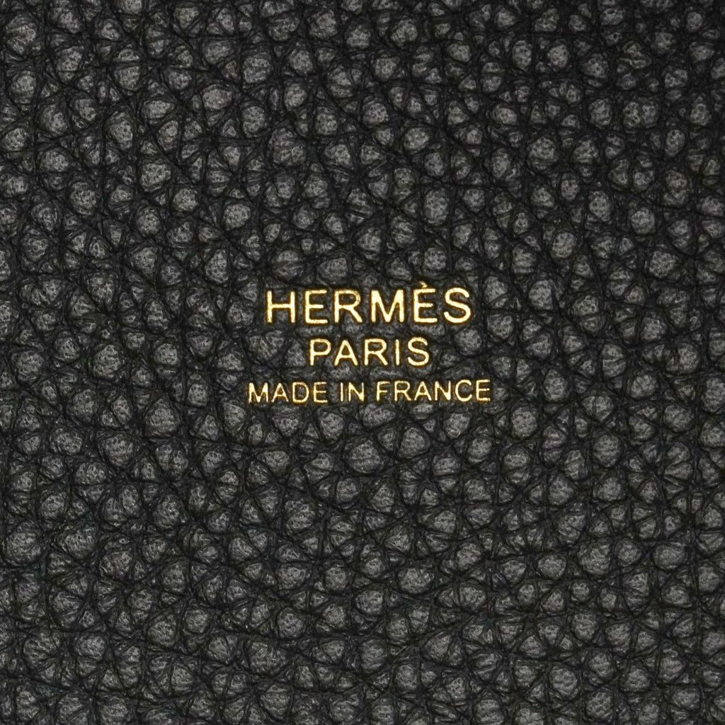 Hermes Handbag Picotin Lock MM Taurillon Clemence Vert Mangrove Gold — view 5