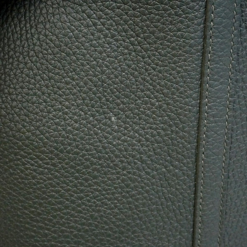 Hermes Handbag Picotin Lock MM Taurillon Clemence Vert Mangrove Gold — view 7