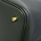 Hermes Handbag Picotin Lock MM Taurillon Clemence Vert Mangrove Gold — view 8