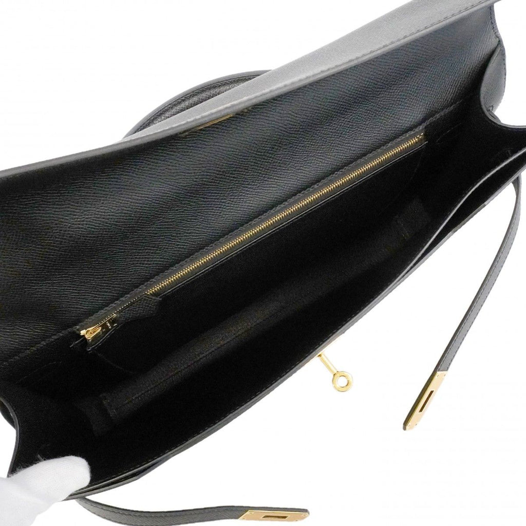 Hermes Briefcase Kelly Depeche 36 Veau Epsom Black Gold — view 4