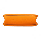 Hermes Shoulder Bag Evelyne TPM Taurillon Clemence Orange Silver — view 3