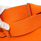 Hermes Shoulder Bag Evelyne Taurillon Clemence Orange Silver — view 9