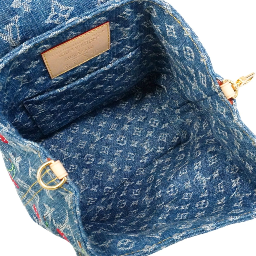 Louis Vuitton Backpack Monogram Cherry LV Takashi Murakami Venice Blue — view 4