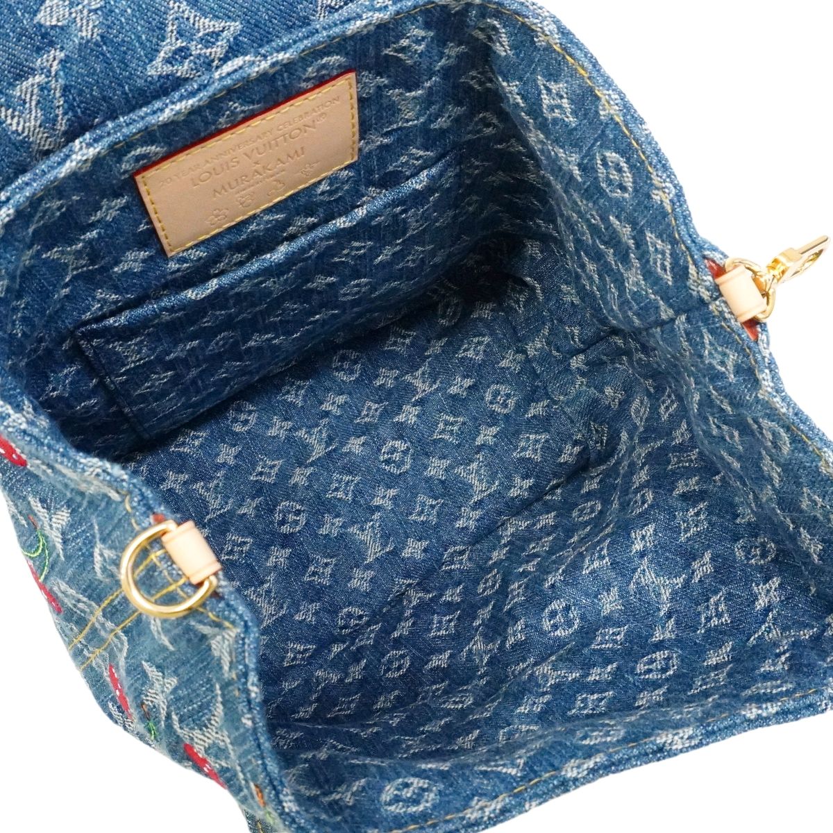 Louis Vuitton Backpack Monogram Cherry LV Takashi Murakami Venice Blue — view 4