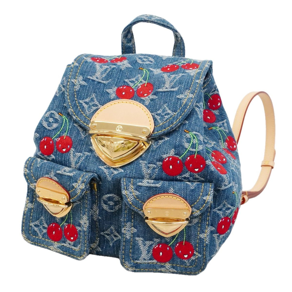 Louis Vuitton Backpack Monogram Cherry LV Takashi Murakami Venice Blue