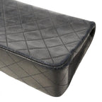 Chanel Shoulder Bag Quilted Lambskin Black Gold — view 6