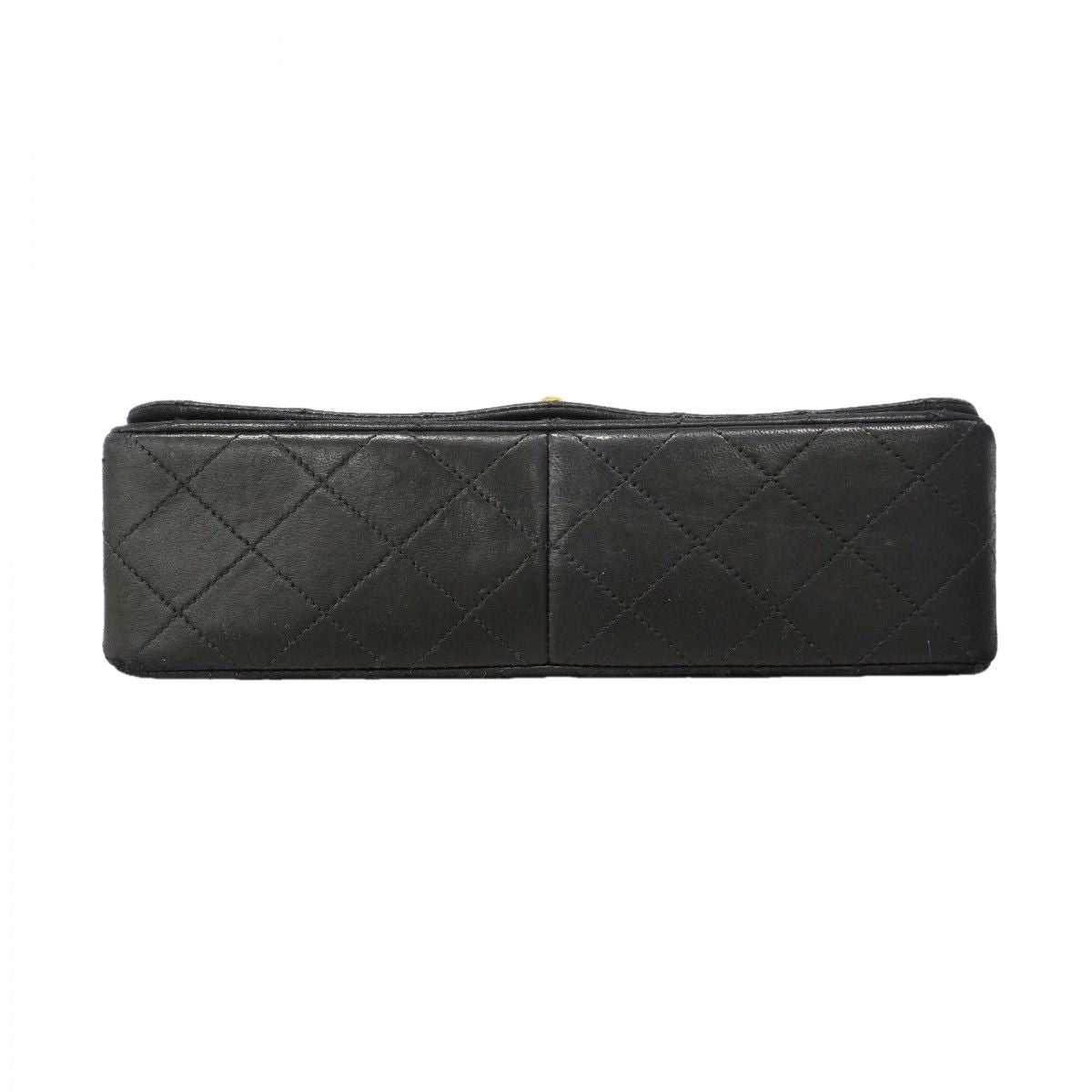 Chanel Shoulder Bag Quilted Lambskin Black Gold — view 3