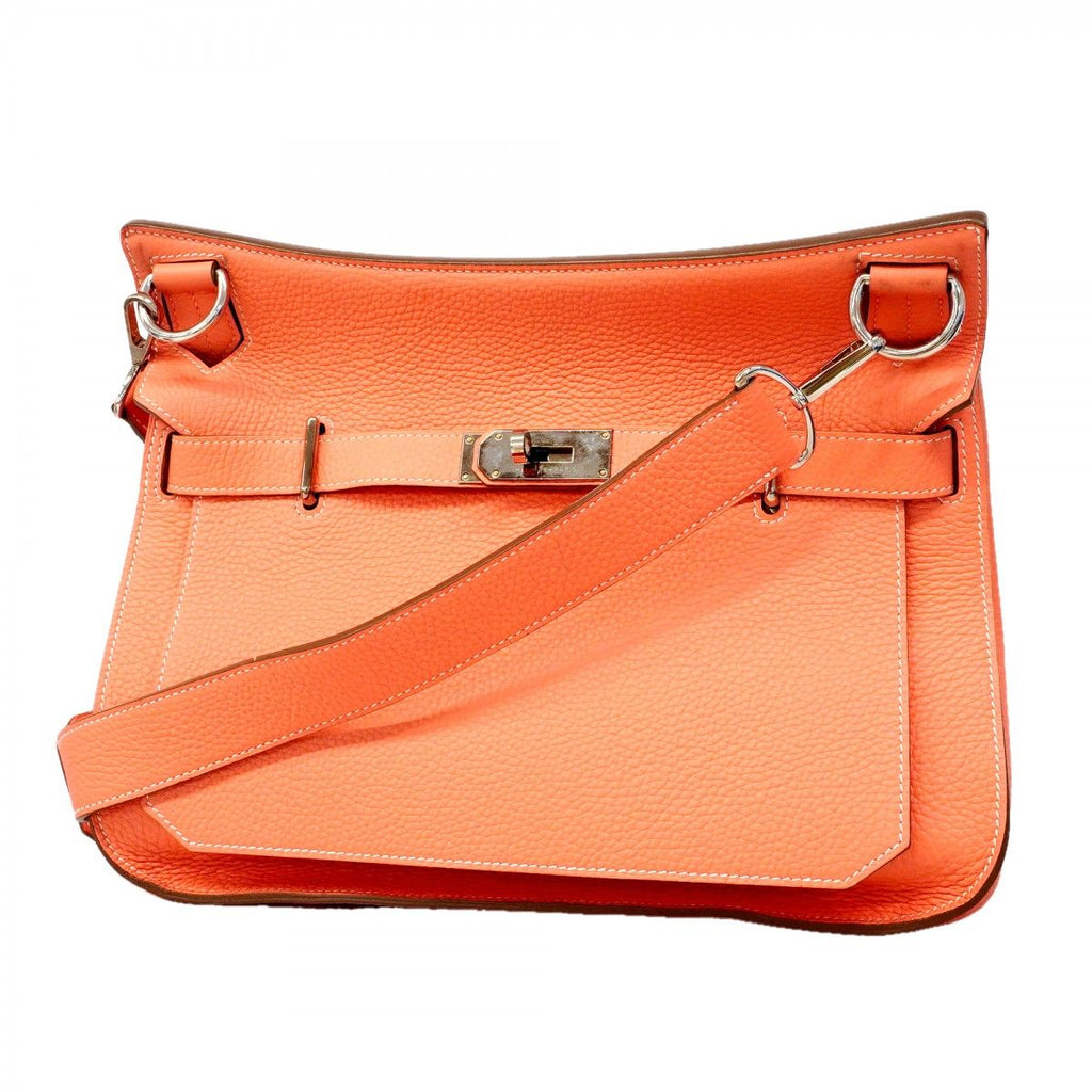 Hermes Shoulder Bag Gipsiere 34 Taurillon Clemence Vert Clair Silver