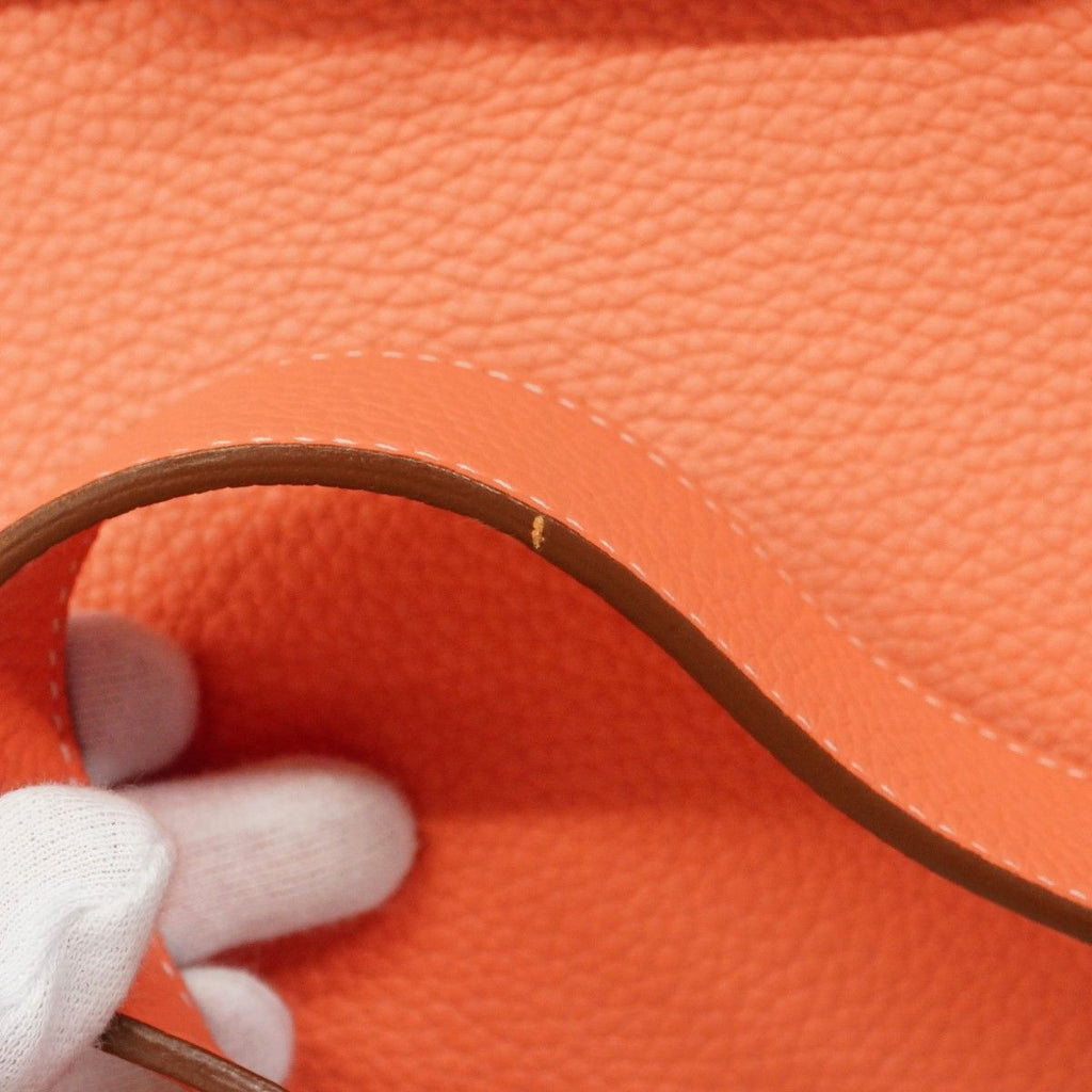 Hermes Shoulder Bag Gipsiere 34 Taurillon Clemence Vert Clair Silver — view 7